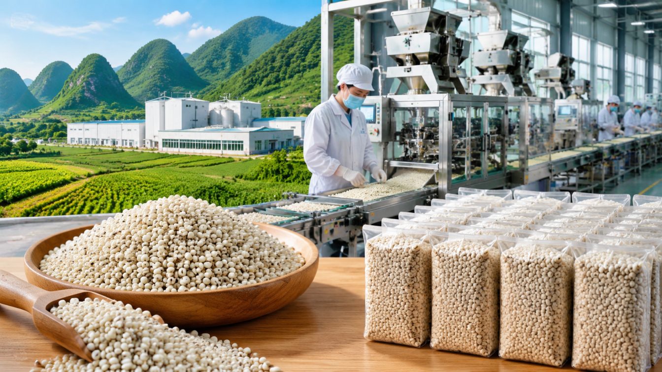 大竹县为薏仁米采购提供产地直供